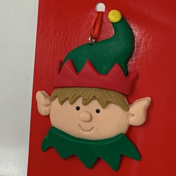 5 pc lot Christmas tree ornaments decorations, elf, candy canes, balls, NEW - Picture 5 of 16